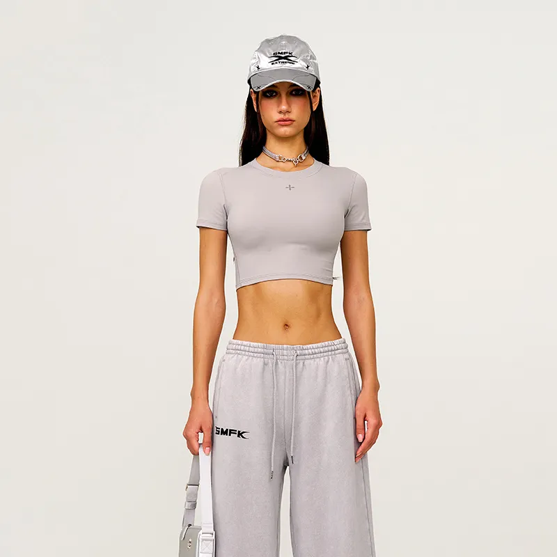 SMFK Casual Pants Unisex Dusty Gray-4