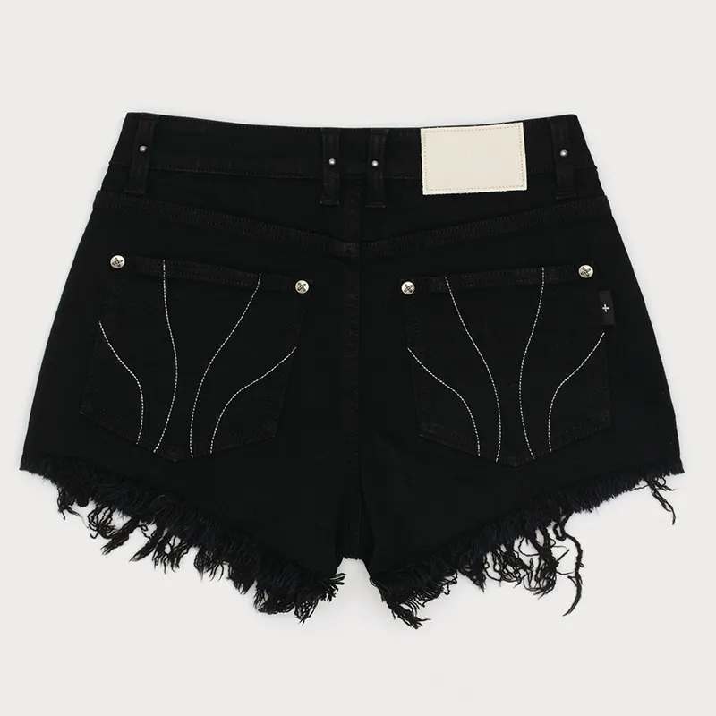 SMFK Denim Shorts Women's Wilderness Black-1