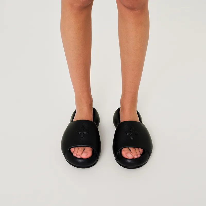 SMFK Slip Resistant Slide Slippers Women's Wilderness Black-6