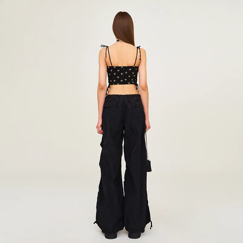 SMFK Cargo Pants Unisex Black Lightning-6
