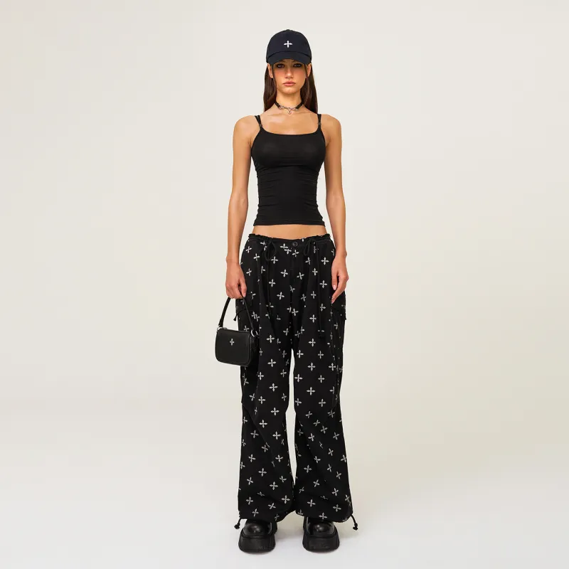 SMFK Camisole Women's Wilderness Black Includes Shopping Bag-4