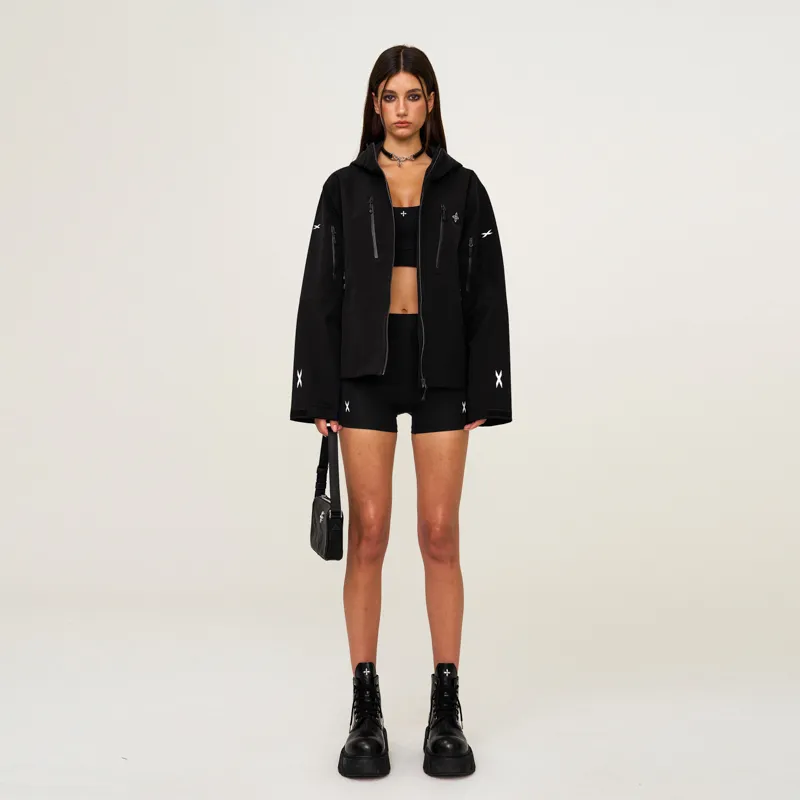 SMFK Velvet feel Coat Unisex Wilderness Black-4