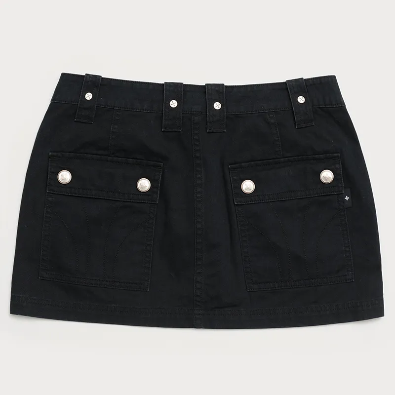 SMFK Cargo Short Skirts Women's Wilderness Black Comes With Bag-1