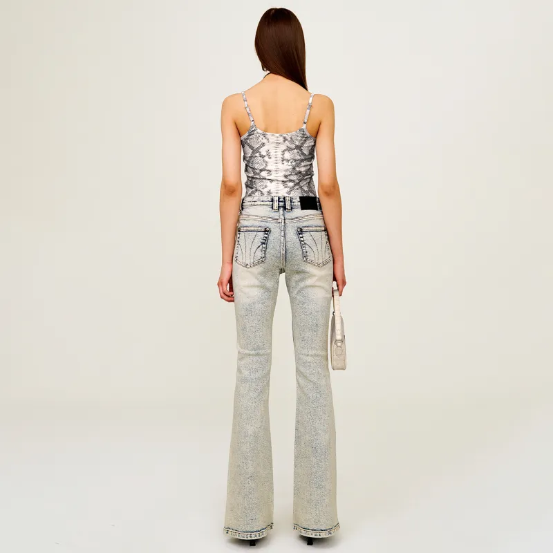 SMFK Camisole Women's White Snakeskin Print-6