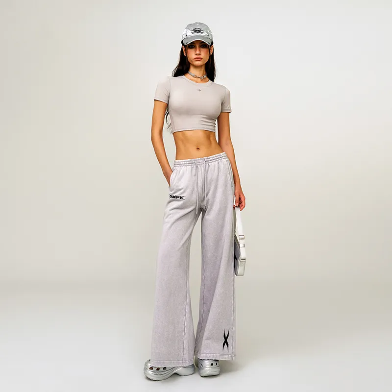 SMFK Casual Pants Unisex Dusty Gray-5