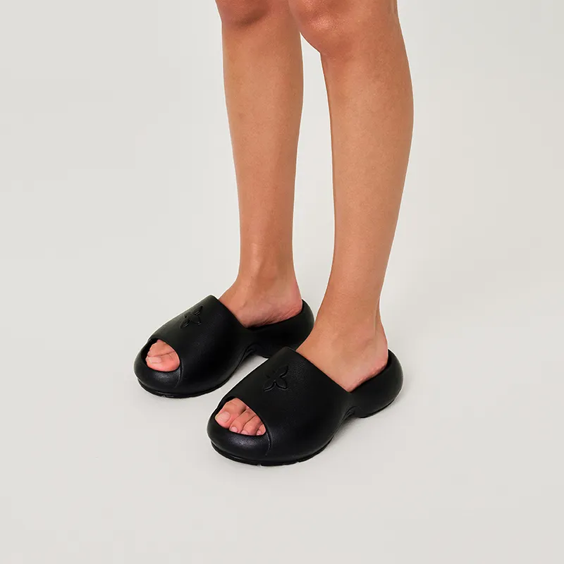 SMFK Slip Resistant Slide Slippers Women's Wilderness Black-5