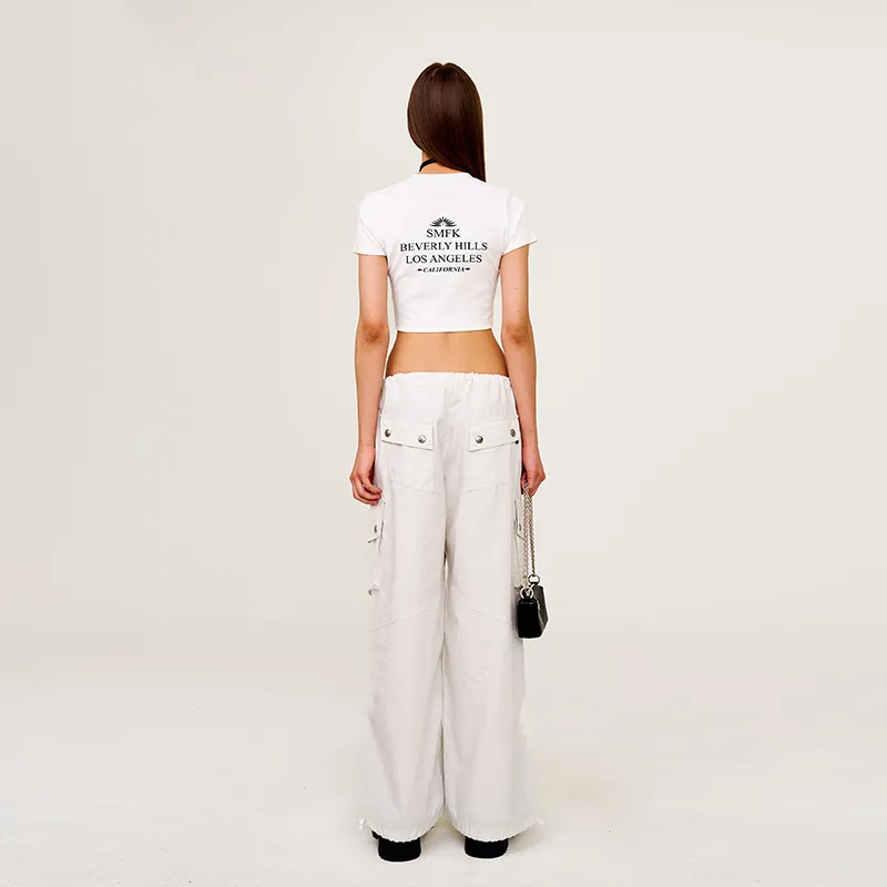 SMFK Regular T Shirt Women's Snow Mountain White-6