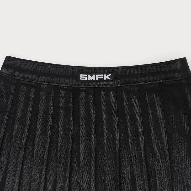 SMFK Casual Short Skirts Women's Wilderness Black-2