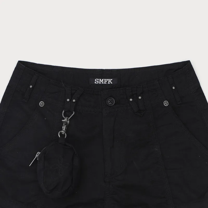SMFK Cargo Shorts Women's Wilderness Black-2