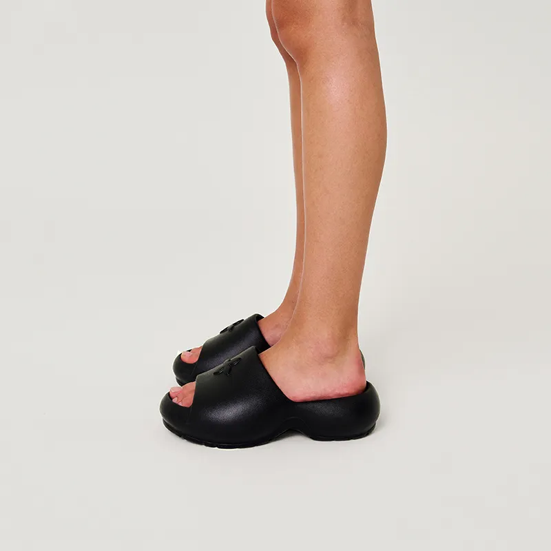SMFK Slip Resistant Slide Slippers Women's Wilderness Black-4