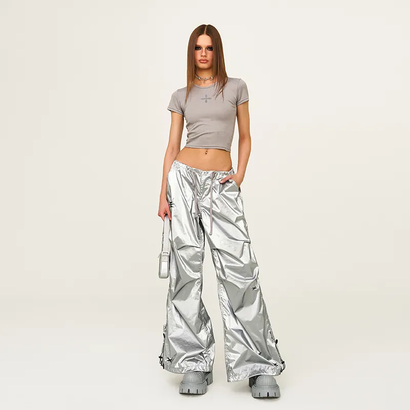 SMFK Cargo Pants Unisex Space Silver-4