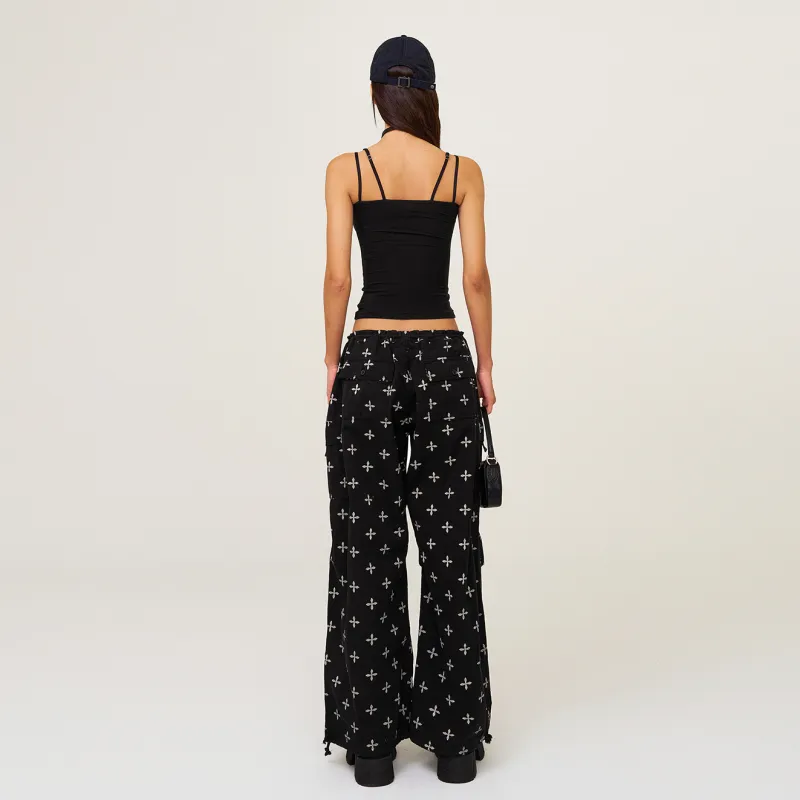 SMFK Camisole Women's Wilderness Black Includes Shopping Bag-6