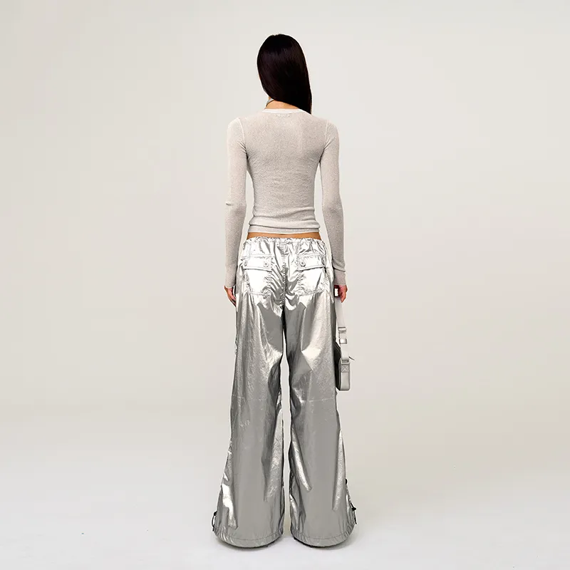 SMFK Cargo Pants Unisex Space Silver-6