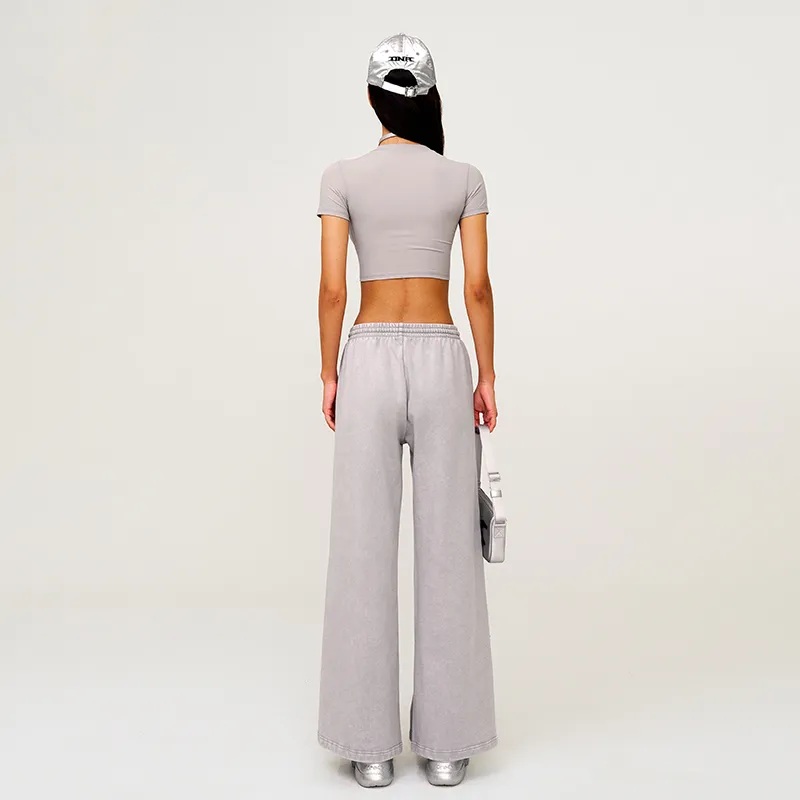 SMFK Casual Pants Unisex Dusty Gray-6