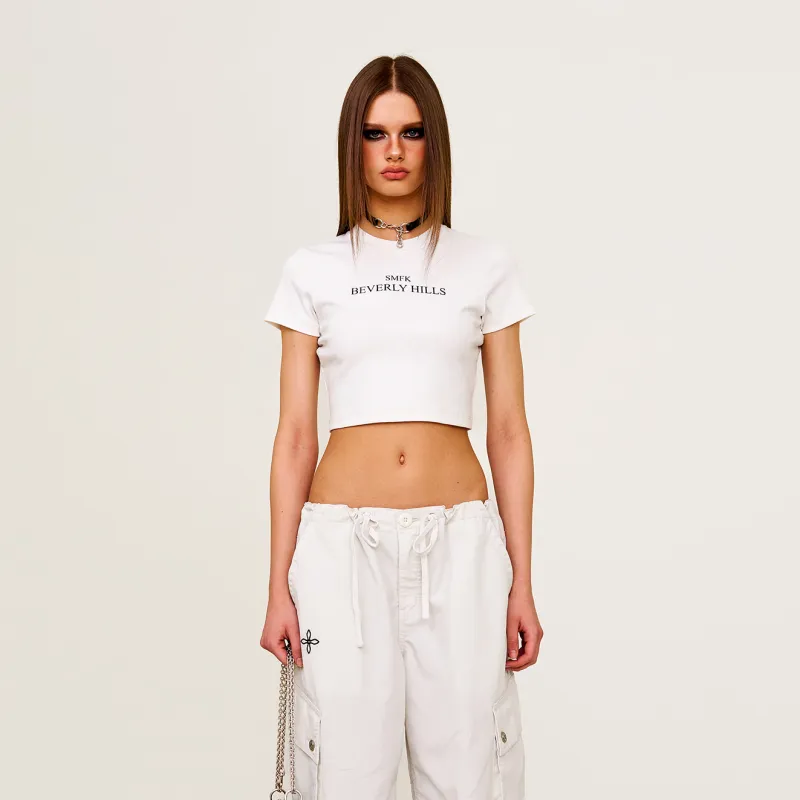 SMFK Regular T Shirt Women's Snow Mountain White-3