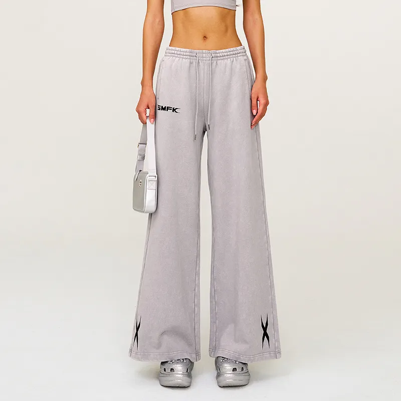 SMFK Casual Pants Unisex Dusty Gray-3