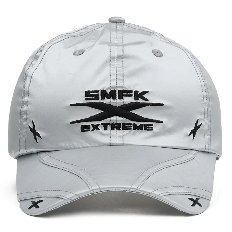 SMFK Polyamide Baseball Caps Unisex Space Silver-1