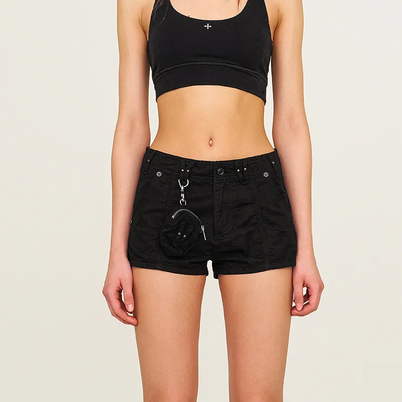 SMFK Cargo Shorts Women's Wilderness Black-3