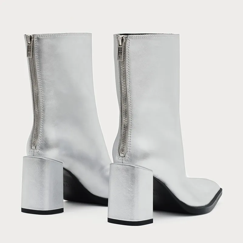 SMFK Ankle Boots 85mm Women's Starry Silver-3