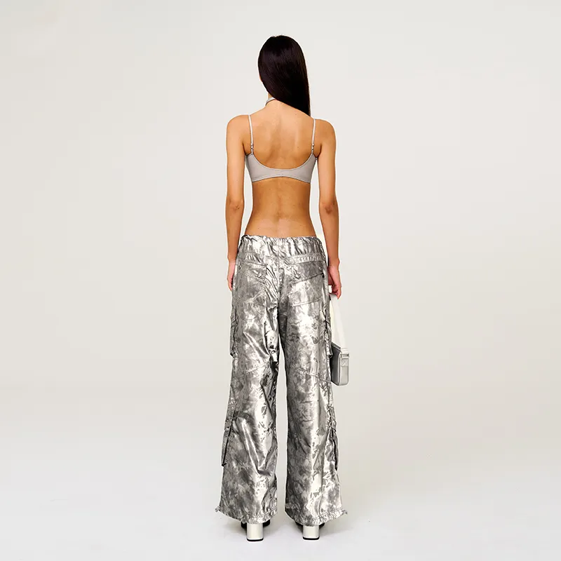 SMFK Casual Pants Unisex Phantom Camouflage Silver-6