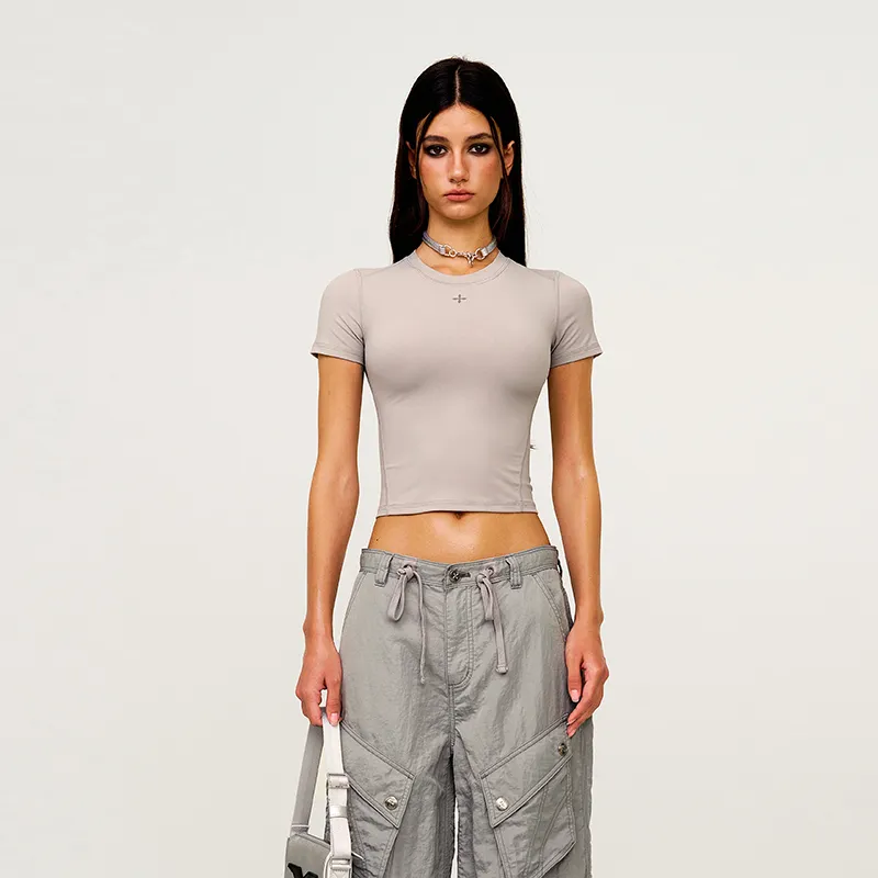 SMFK Regular T Shirt Women's Dusty Gray-3