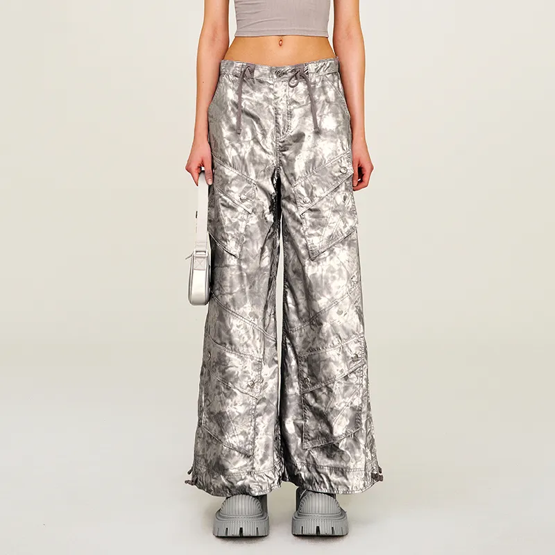 SMFK Cargo Pants Unisex Phantom Camouflage Silver-3