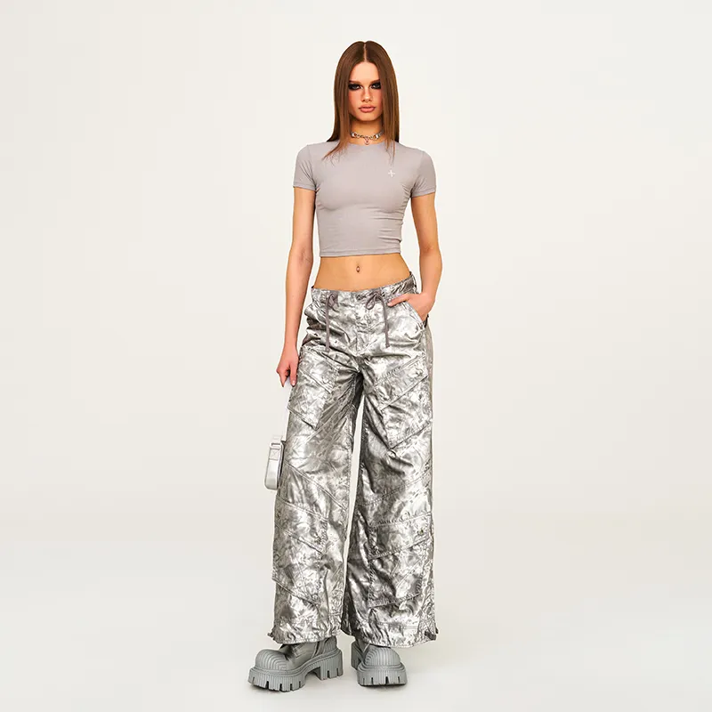 SMFK Cargo Pants Unisex Phantom Camouflage Silver-5