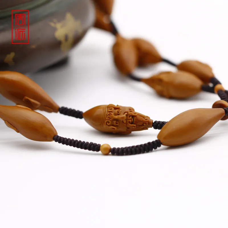 ZHOUPAI Olive Pit Carved Nucleus Unisex-3