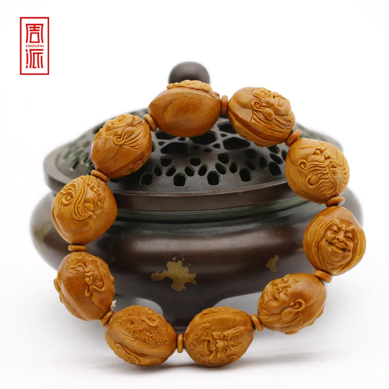 ZHOUPAI Olive Pit Bracelets Unisex-2