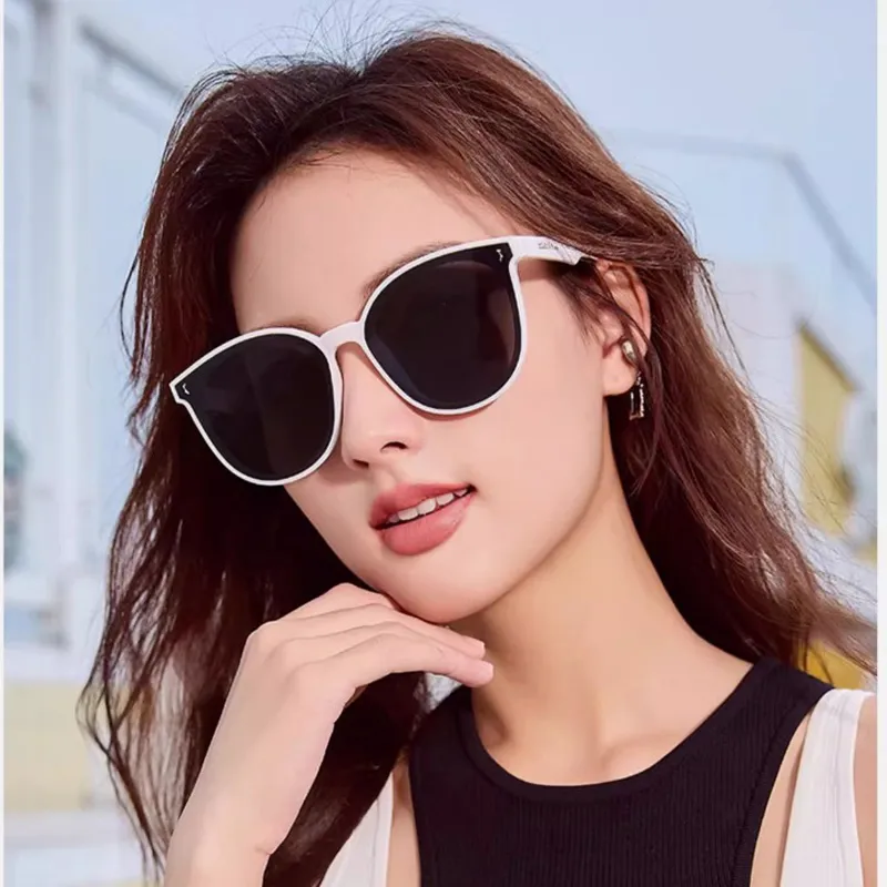 HORIEN TR/Memory Plastic Oval Sunglasses Unisex-13
