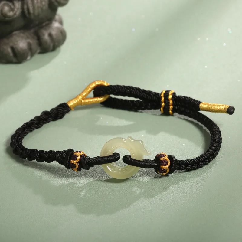 Lao Feng Xiang Hetian Jade Bracelets Jasper Unisex-7