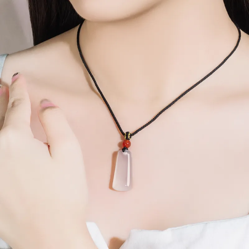 Lao Feng Xiang Chalcedony Necklaces Unisex-1