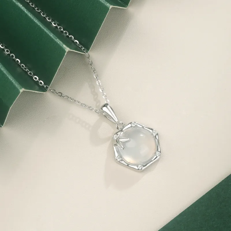 Lao Feng Xiang Chalcedony Necklaces Women's-3