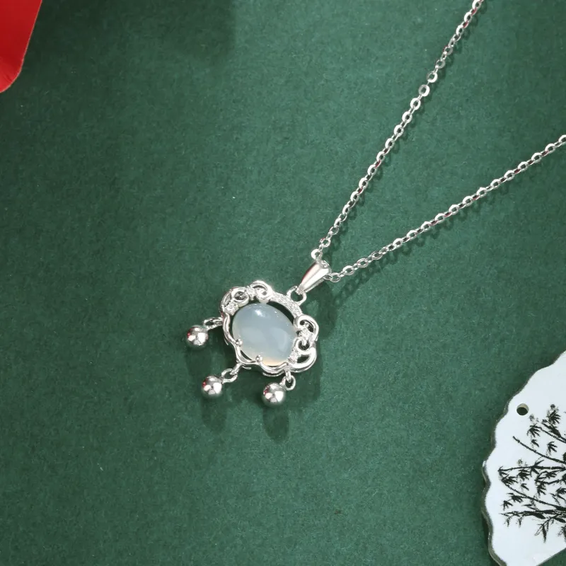 Lao Feng Xiang Chalcedony Necklaces Women's-4