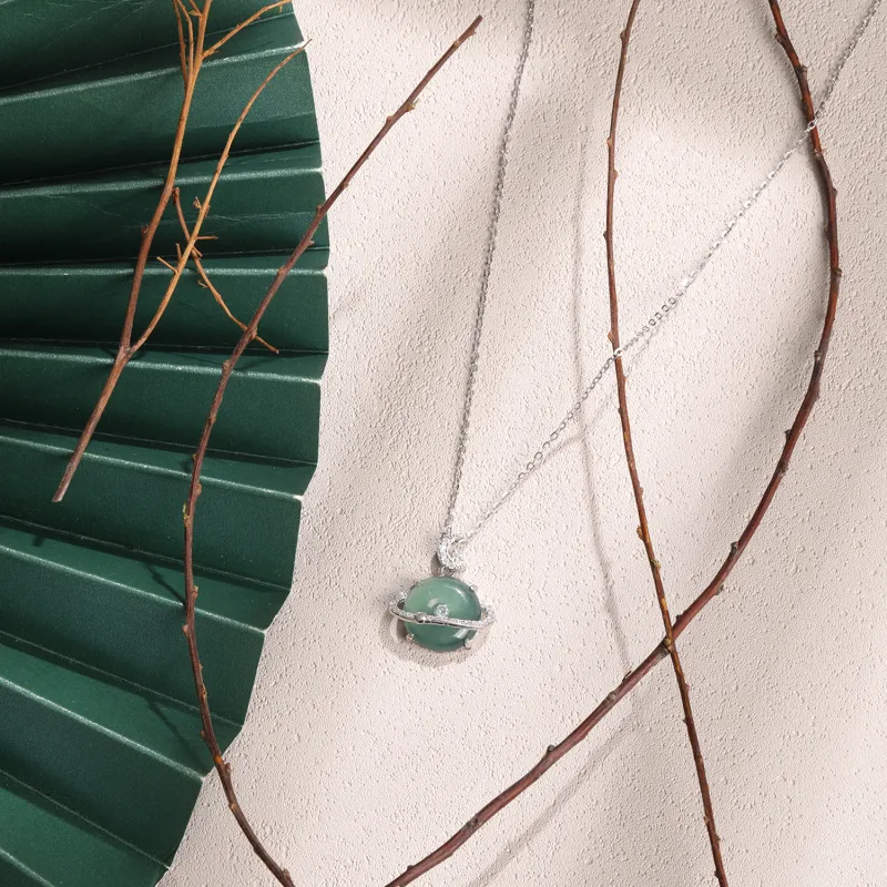 Lao Feng Xiang Ice Type Necklaces Women's-2