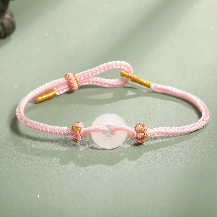 Lao Feng Xiang Hetian Jade Bracelets White Jade/Pale Greenish White Jade Women's-1