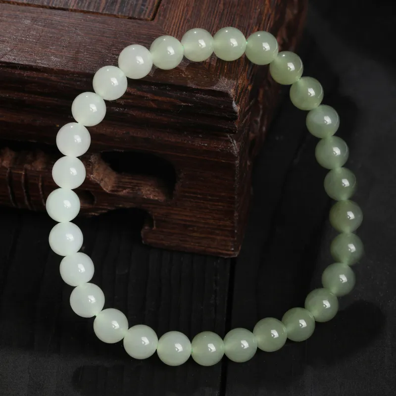 Lao Feng Xiang Hetian Jade Bracelets White Jade/Pale Greenish White Jade Women's-2