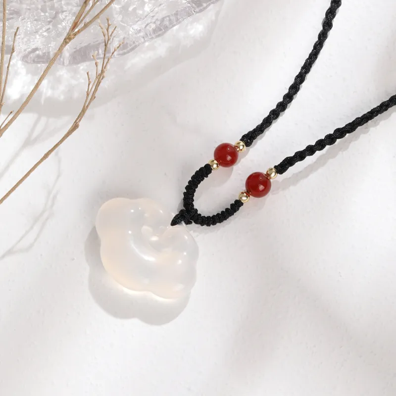 Lao Feng Xiang Chalcedony Necklaces Women's-2