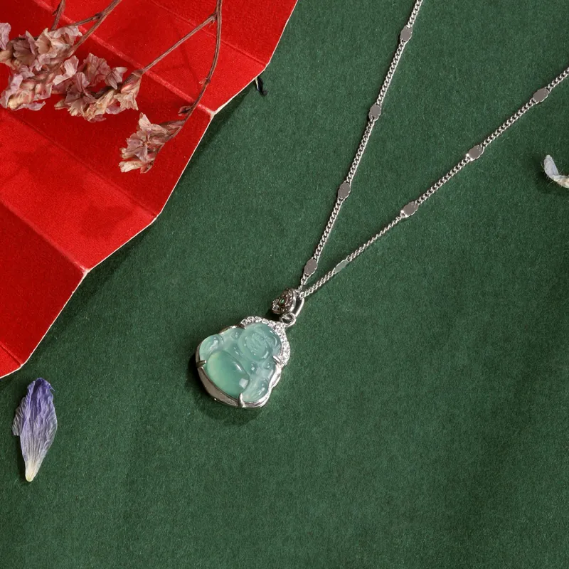 Lao Feng Xiang Ice Type Necklaces Women's-2