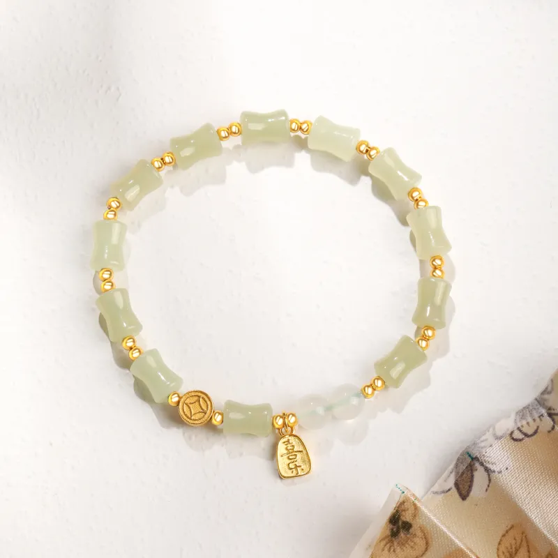 Lao Feng Xiang Hetian Jade Bracelets White Jade/Pale Greenish White Jade Women's-2