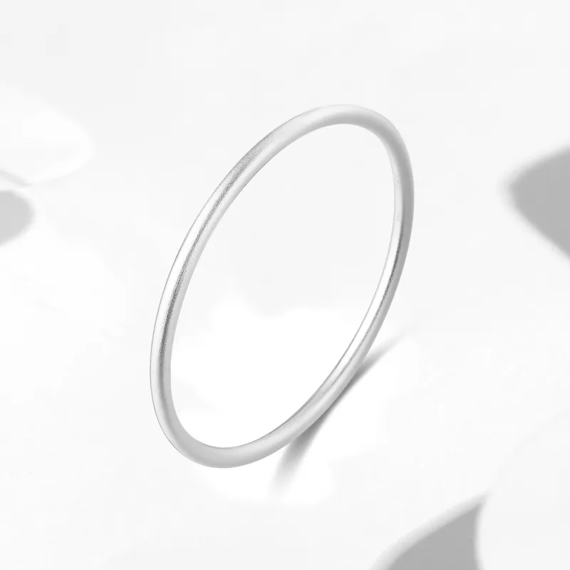 Lao Feng Xiang 999 Fine Silver Bangles Unisex-4