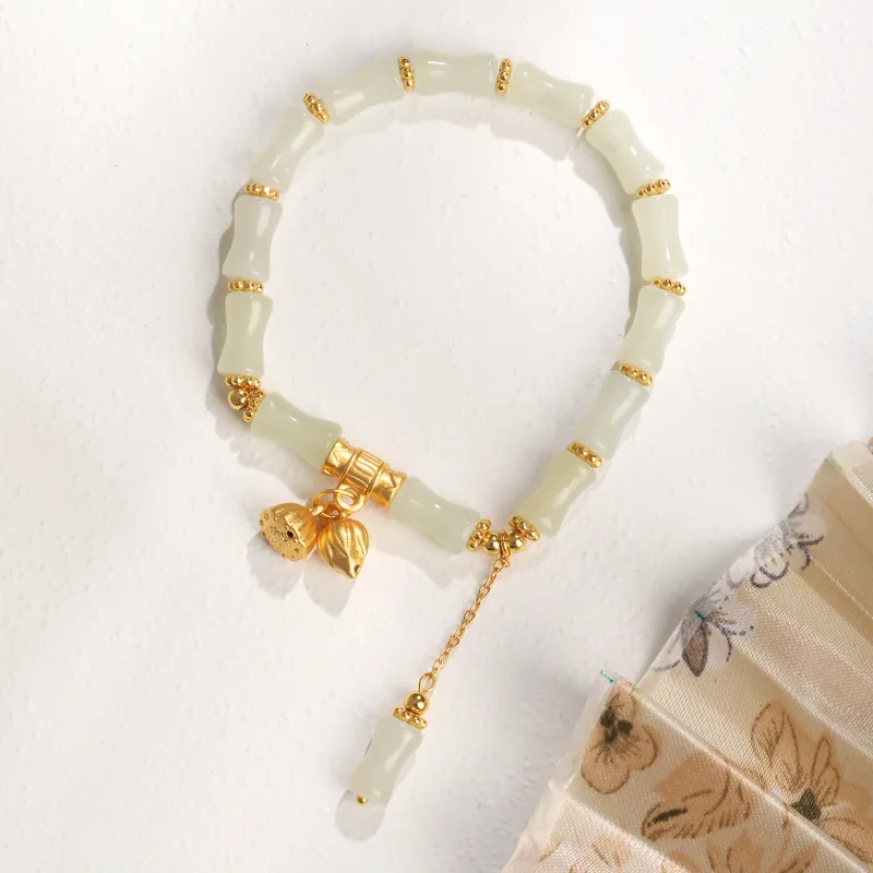 Lao Feng Xiang Hetian Jade Bracelets White Jade/Pale Greenish White Jade Women's-3