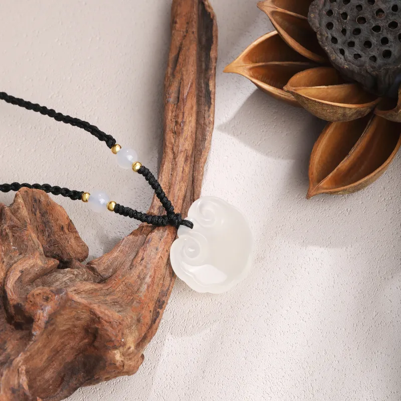 Lao Feng Xiang Chalcedony Necklaces Women's-15