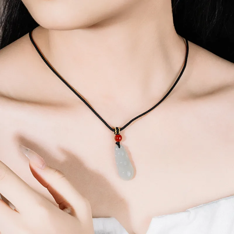 Lao Feng Xiang Hetian Jade White Jade/Pale Greenish White Jade Unisex-4