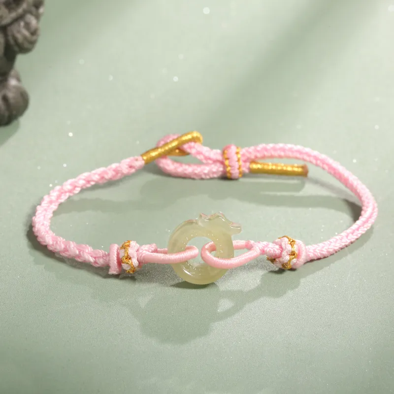Lao Feng Xiang Hetian Jade Bracelets Jasper Unisex-2