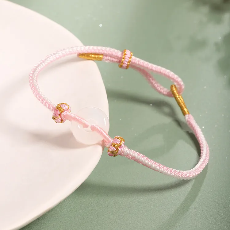 Lao Feng Xiang Hetian Jade Bracelets White Jade/Pale Greenish White Jade Women's-3