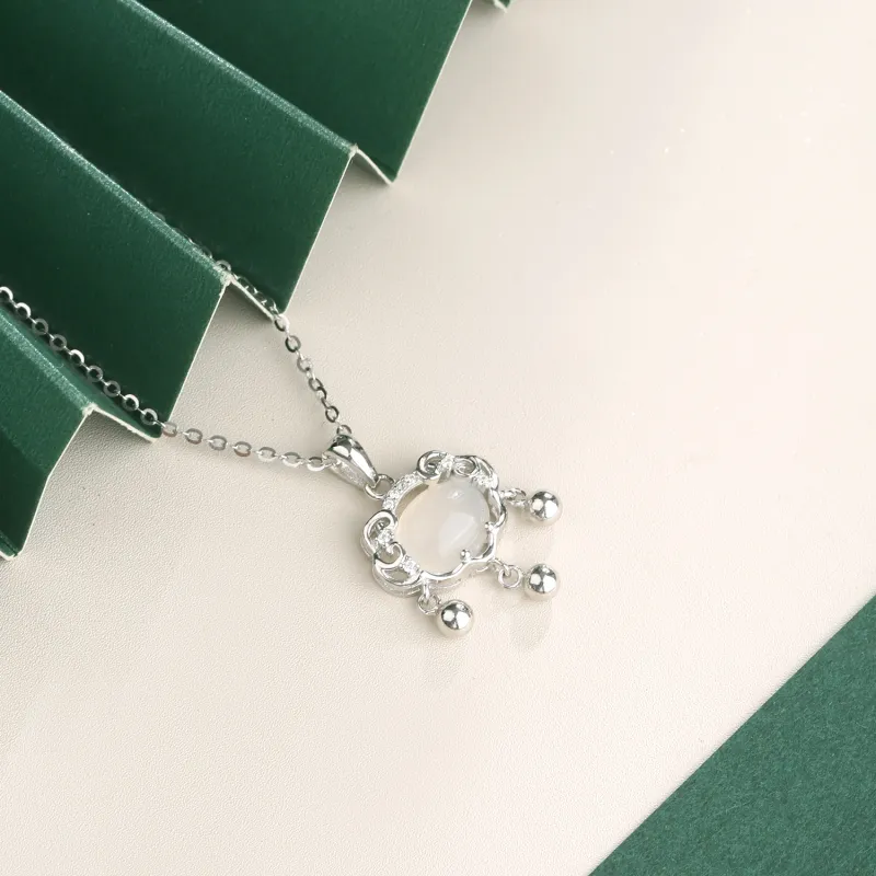 Lao Feng Xiang Chalcedony Necklaces Women's-3