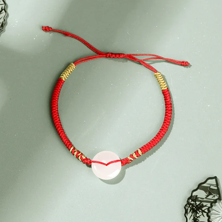 Lao Feng Xiang Hetian Jade Bracelets White Jade/Pale Greenish White Jade Women's-1