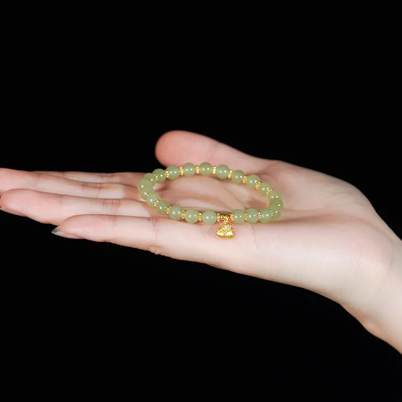 Lao Feng Xiang Hetian Jade Bracelets White Jade/Pale Greenish White Jade Unisex-1
