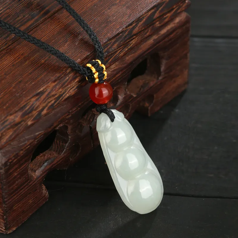 Lao Feng Xiang Hetian Jade White Jade/Pale Greenish White Jade Unisex-1